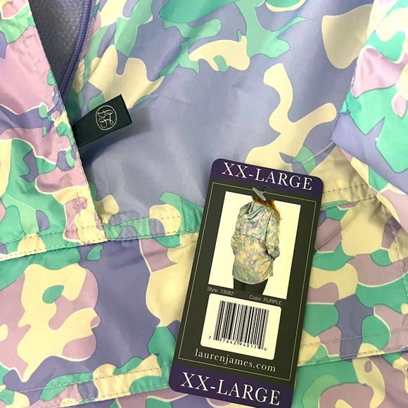 NWT Lauren James Windbreaker/Rain Jacket, Size: XXL - Picture 5 of 6